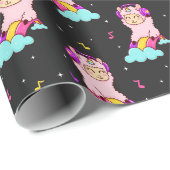 Llamas Wrapping Paper Cadeaupapier (Rol Hoek)
