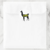 Llamas zijn geweldige! ronde sticker (Tas)