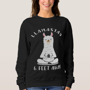 Llamastay 6 voet afstand Social Distancing Llama Y Trui
