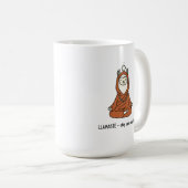 "Llamaste - blijf kalm en fluffy" Koffiemok (Voorkant rechts)
