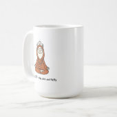 "Llamaste - blijf kalm en fluffy" Koffiemok (Voorkant links)