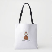 "Llamaste - blijf kalm en fluffy" Tote Bag (Voorkant)
