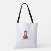 "Llamaste - blijf kalm en fluffy" Tote Bag (Achterkant)