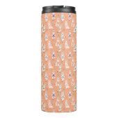 Llamaste | Fun & Cute Yoga Llamas Meditating Therm Thermosbeker (Achterkant)