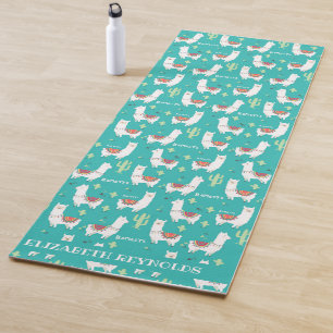 Llamaste   Funny Llama Personalized Yoga Mat