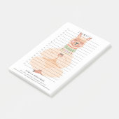 Llamaste | Funny Llama Persoonlijk Post-it® Notes (Schuin)