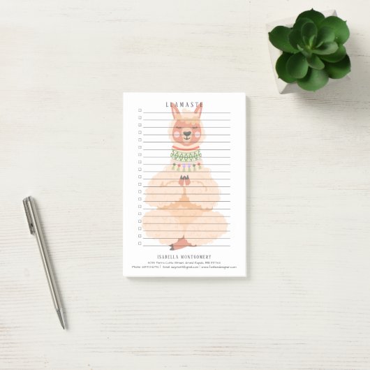 Llamaste | Grappige Llama Persoonlijk Post-it® Notes (Kantoor)