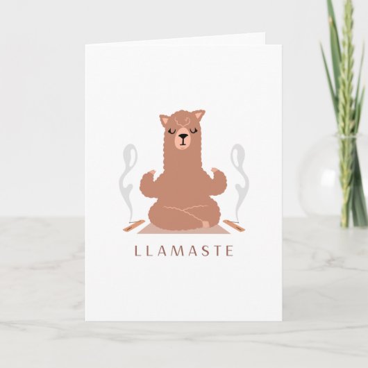 Llamaste - Llama Meditation Design Kaart (Voorkant)