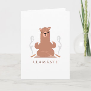 Llamaste - Llama Meditation Design Kaart