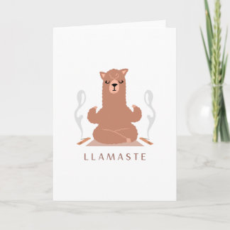 Llamaste - Llama Meditation Design Kaart