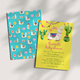 Llamaste - Llama Mexicaans Kleurrijk Baby shower Kaart