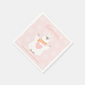 Llamaste Llama Yoga Baby shower Paper Servet (Hoek)