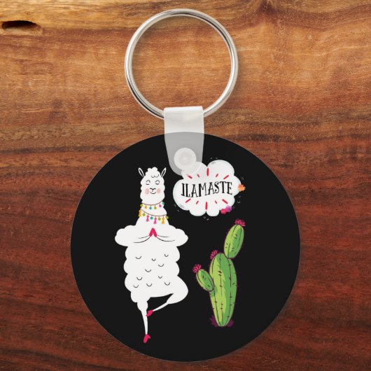 Llamaste LLama Yoga Sleutelhanger (Voorkant)