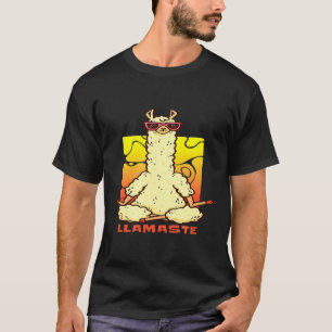 Llamaste Mediterende Lama Nieuwigheid T-shirt