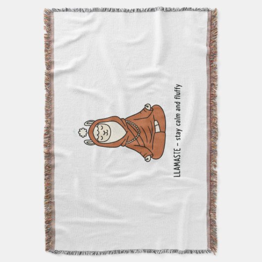 "Llamaste - stay calm and fluffy" Deken (Voorkant Verticaal)