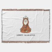 "Llamaste - stay calm and fluffy" Deken (Voorkant)