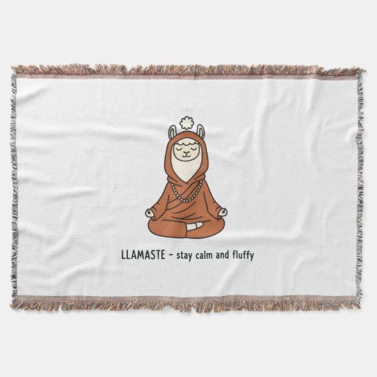 "Llamaste - stay calm and fluffy" Deken (Voorkant)
