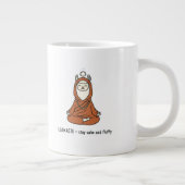 "Llamaste - stay calm and fluffy" Grote Koffiekop (Rechts)