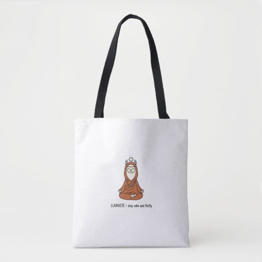 "Llamaste - stay calm and fluffy" Tote Bag (Voorkant)