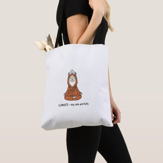 "Llamaste - stay calm and fluffy" Tote Bag (Dichtbij)