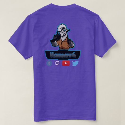 llamav4 T-Shirt (Design achterkant)
