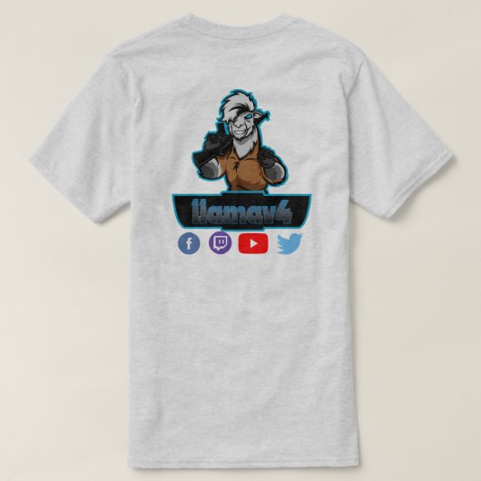 llamav4 t-shirt (Design achterkant)