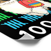 Llamazing 100 dagen schoolleraar Llama 10 Poster (Hoek)