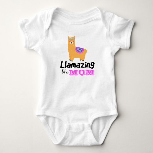 Llamazing Als Moeder Moederdag Romper (Voorkant)