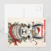 LLamazing Christmas Llama Holiday Postcard Feestdagenkaart (Voorkant / Achterkant)