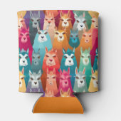 Llamazing Fiesta Stubby Holder, Rainbow Llama Blikjeskoeler (Achterkant)