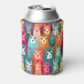 Llamazing Fiesta Stubby Holder, Rainbow Llama Blikjeskoeler (Blikje Achterkant)