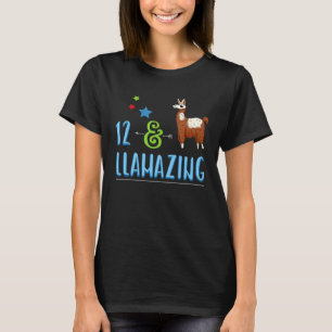 Llamazing Llama 12th Birthday T-shirt
