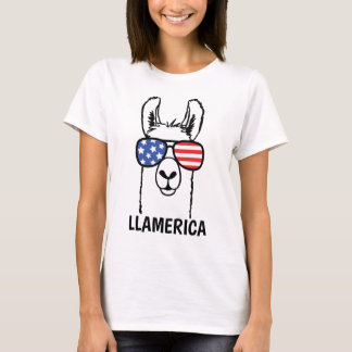 Llamerica, Funny Lllama shirt, 4 juli, Verenigde S T-shirt