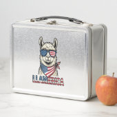 Llamerica Patriottische Lama Vintage Vector Ontwer (In situ)