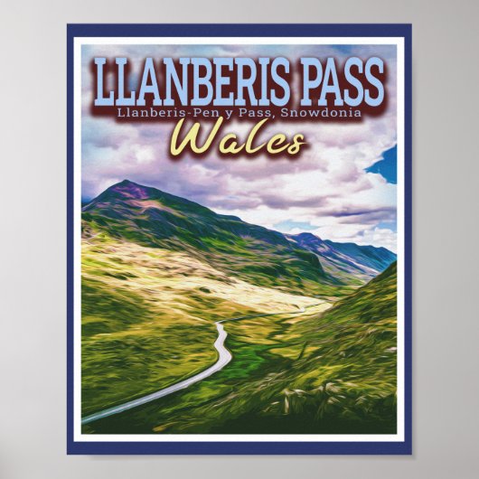LLANBERIS PASS - SNOWDONIA - NOORD WALES POSTER (Voorkant)