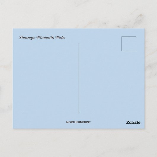 Llancayo Windmill Wales  Briefkaart (Achterkant)