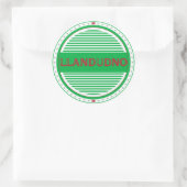 Llandudno City Pride Embleem – Welshe Identiteit Ronde Sticker (Tas)