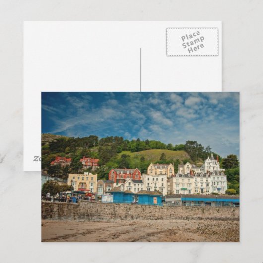Llandudno North Wales Seaside Holiday Resort Briefkaart (Voorkant / Achterkant)