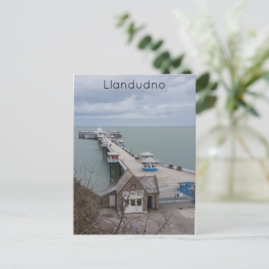 Llandudno Pier Briefkaart (Staand voorkant)