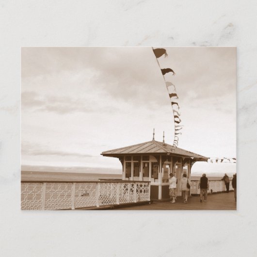 Llandudno pier North Wales Briefkaart (Voorkant)