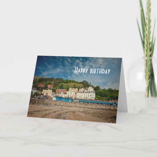 Llandudno Schilderachtig kuststrand uitzicht in Wa Kaart (Voorkant)