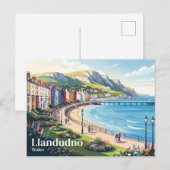 Llandudno Wales Briefkaart (Voorkant / Achterkant)
