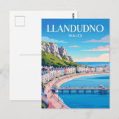 Llandudno Wales Briefkaart (Voorkant / Achterkant)