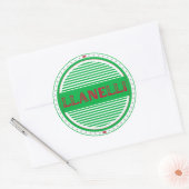 Llanelli City Pride Embleem – Welshe Identiteit Ronde Sticker (Envelop)