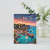 Llanes Spanje Briefkaart (Staand voorkant)
