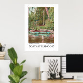 Llangers Boats Print of Poster (Thuiskantoor)