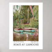 Llangers Boats Print of Poster (Voorkant)