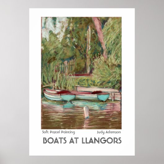 Llangers Boats Print of Poster (Voorkant)