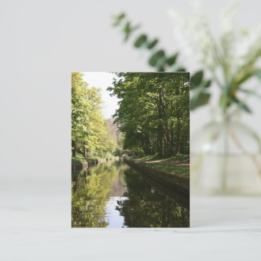 Llangollen Canal Boat door Bridge Briefkaart (Staand voorkant)