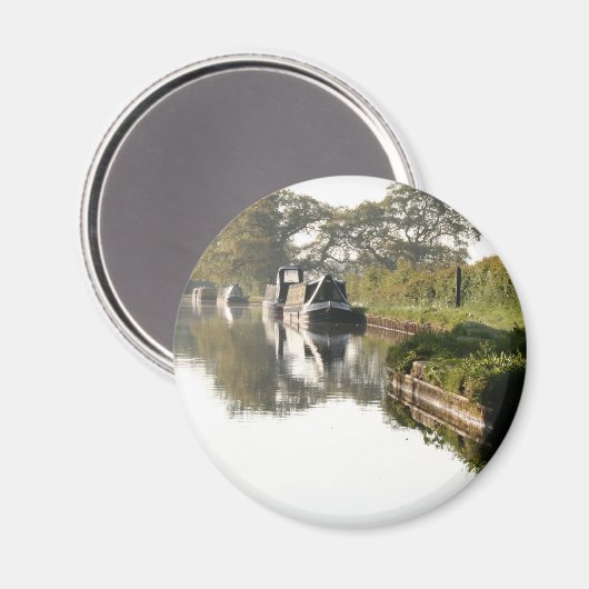 Llangollen Canal Boat door Bridge Magnet (Voorkant / Achterkant)